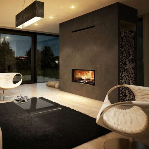 Hoxter Heka 110 Single Sided Insert Wood Fireplace