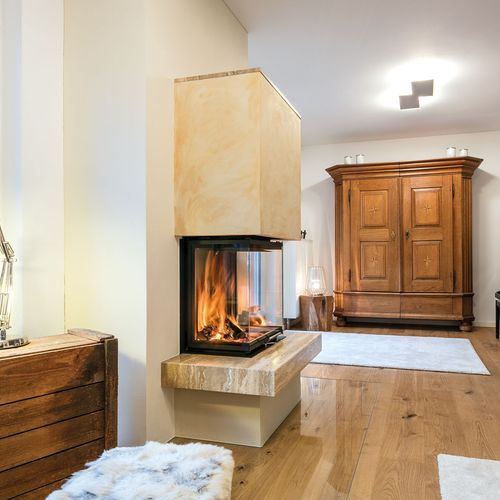 Hoxter Uka 37 Three Sided Wood Fireplace