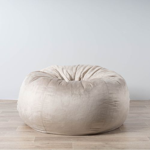 Pierre Fur Bean Bag - Champagne Latte