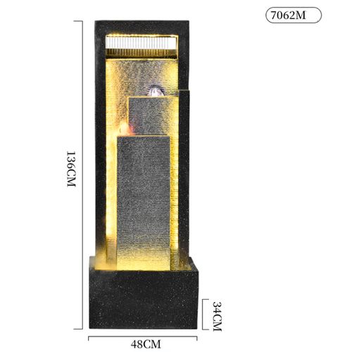 Modern Look Water Feature 48 x 34 x 136cm