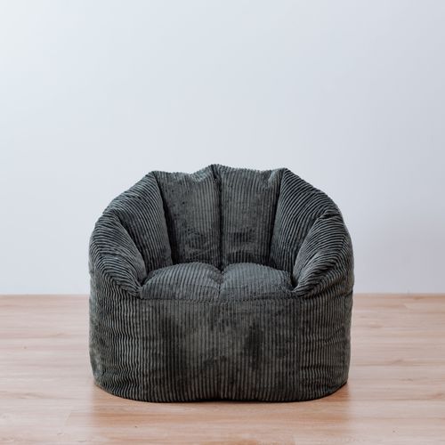 Corduroy Tub Chair | Bean Bag Cover - Charcoal