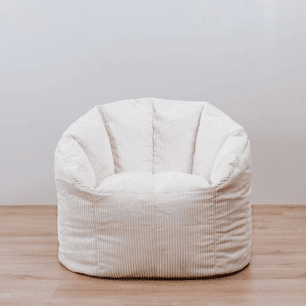 Corduroy Tub Chair | Bean Bag Cover - Ivory