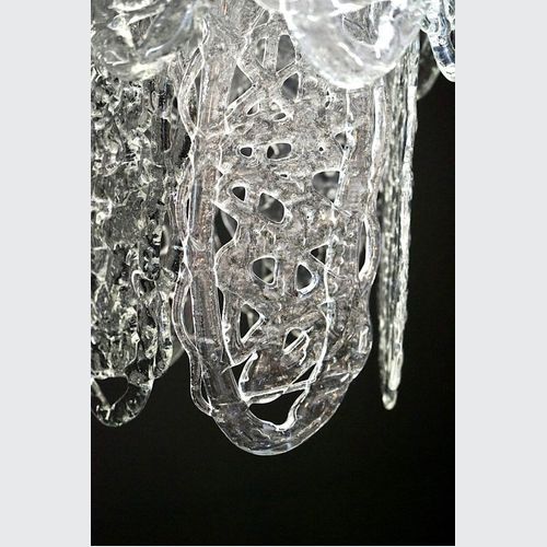 Mid-Century Murano Cascade Chandelier