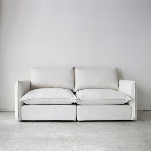 'Malibu' Modular Sofa / 2 Piece / Pure - Whitewash