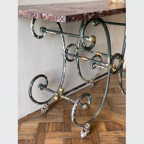 French Wrought Iron Patisserie Table