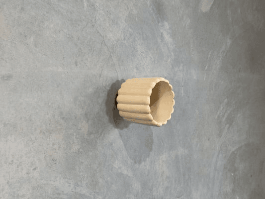 Small Fluted Wall Light with Batten Holder
