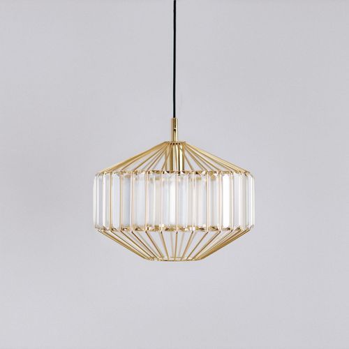 Butler | Glass Prism Pendant Light - Gold