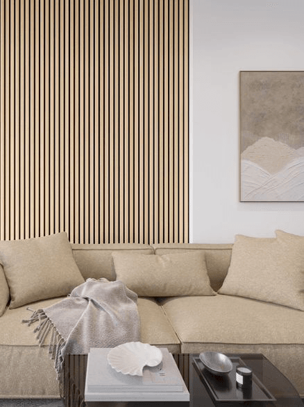 Slat Acoustic Panelling | Washed Oak