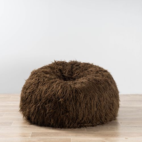 Fur Bean Bag - Chocolate Brown Shaggy
