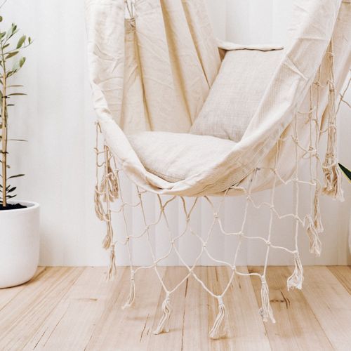 Aruba | Cream Hammock Hanging Chair