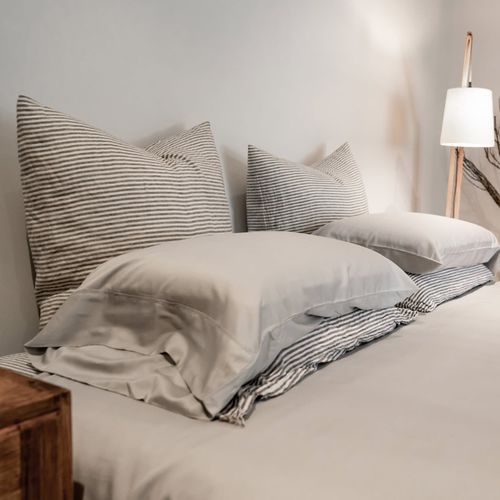 Silky Soft Bamboo Quilt Cover - Silver