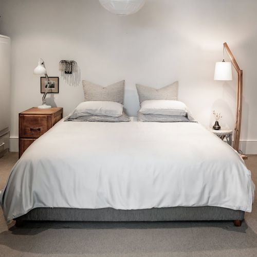 Silky Soft Bamboo Quilt Cover - Silver