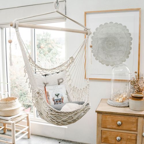 Salvador | Macrame Hammock Chair - Natural