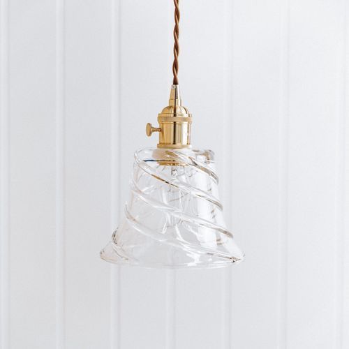 Vintage Glass Pendant Light - Belle