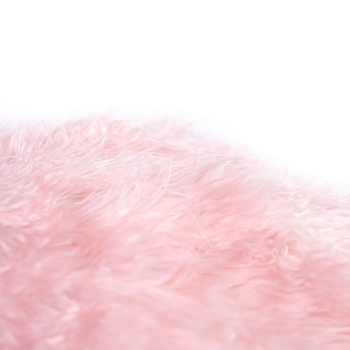 Fur Bean Bag - Soft Pink Polo
