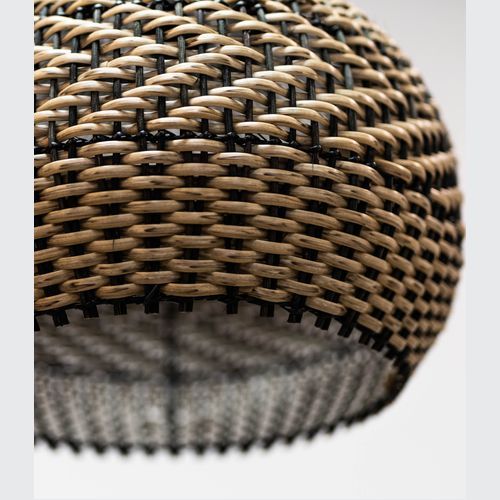 Bondi Black Rattan Pendant Light