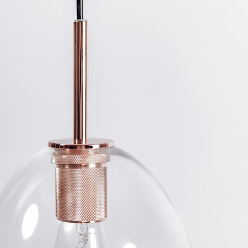 Preston | Glass Pendant Light - Copper