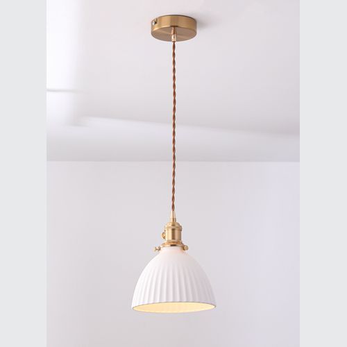 Margot | Ceramic Pleated Pendant Light