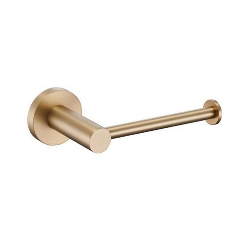 Round Tube Stainless Steel 1908 Toilet Roll Holders Satin Brass