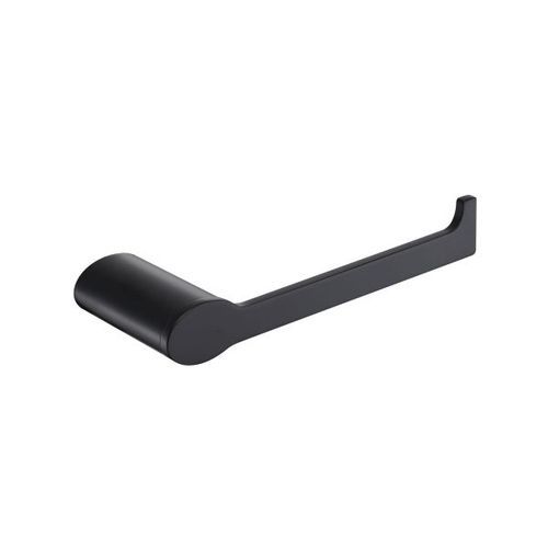 Stream Line Oval Rose Toilet Roll Holder Matt Black
