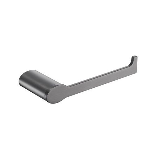 Stream Line Oval Rose Toilet Roll Holder Gun Metal