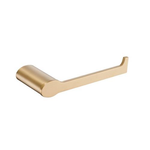 Stream Line Oval Rose Toilet Roll Holder Satin Brass