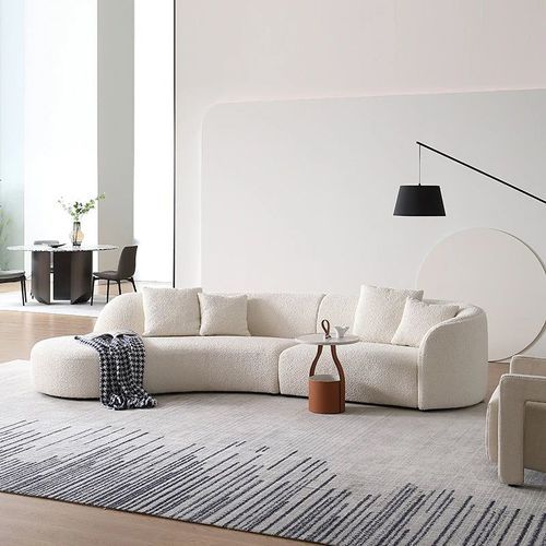 Curvar Boucle Fabric Sofa