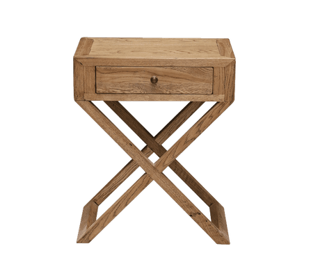 Italia Riviera Bedside with Cross Legs