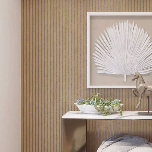 Ivory Oak | Acoustic Panel (Beige Felt)