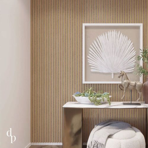 Ivory Oak | Acoustic Panel (Beige Felt)