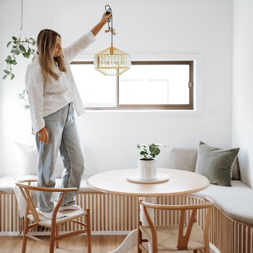 Butler | Glass Prism Pendant Light - Gold