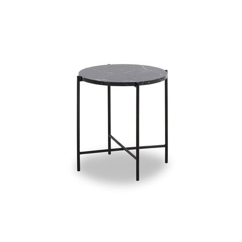 JADEN Side Table Small 45cm - Black & White