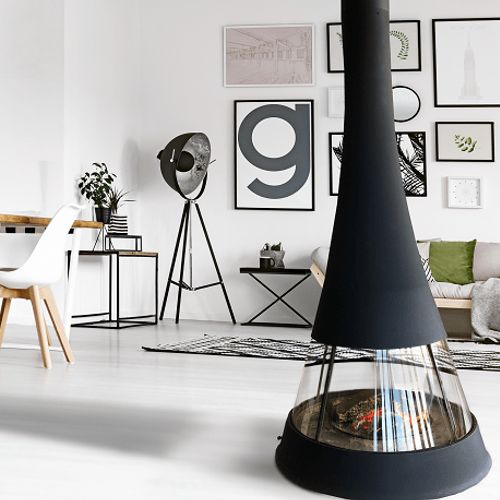 Jc Bordelet Linea 914 Suspended Fireplace