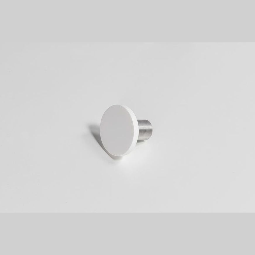 Moderna Stone Towel Hook in Matte White