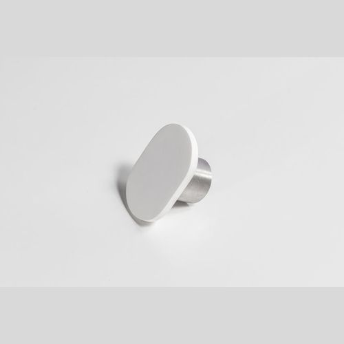 Ferrera Stone Towel Hook in Matte White