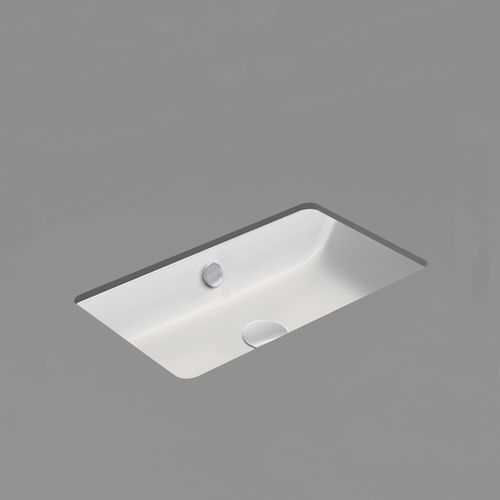 Kube X 80 Undermount Basin Matt White