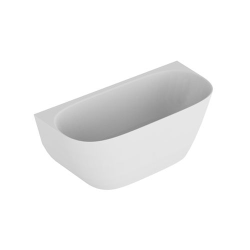 Kurv 1500 Back To Wall Bath Matt White