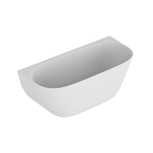 Kurv 1600 Back To Wall Bath Matt White