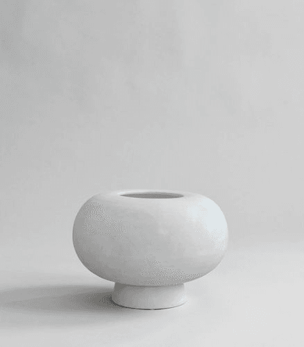 Kabin Vase / Fat / Bone White