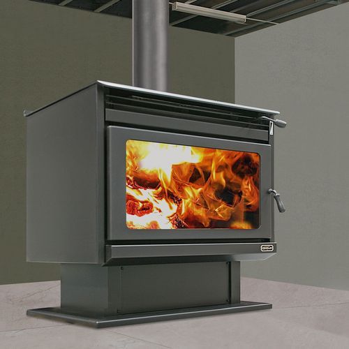Kemlan XL Wood Fireplace With 4 M Flue Kit