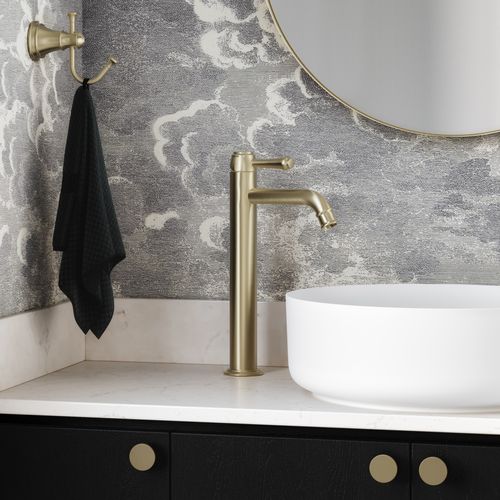Kingsley Extended Basin Mixer - Brushed Brass
