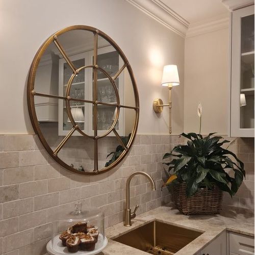 French Styled Round Mirror
