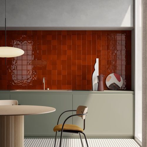 Rebel Lava Red Gloss 100x100mm