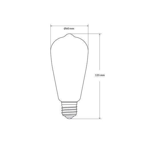 LED Edison Filament Bulb ST64