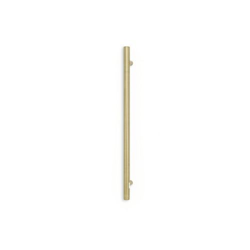 Radiant Vertical Single Towel Rail | Light Gold