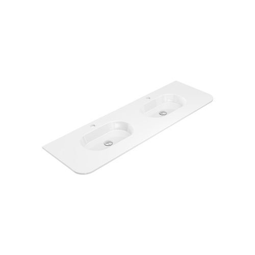 Lola Gloss Full Depth Curved Ceramic Basin Top