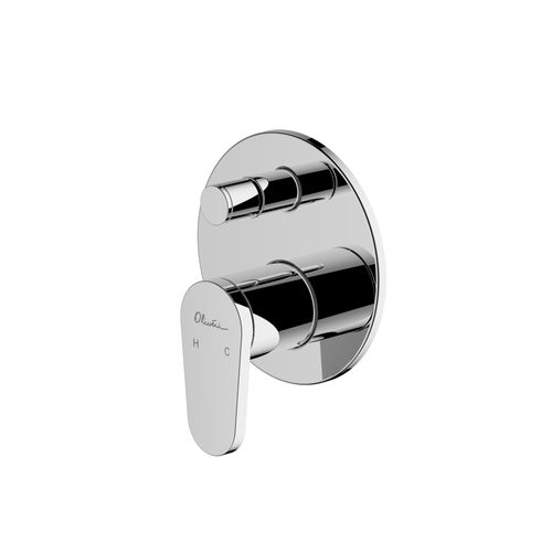 London Chrome Wall Mixer With Diverter