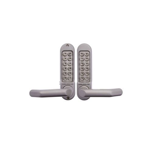 Borg Digital Door Lock Lever Satin Chrome BL5051SC