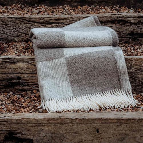 Weave Home Lake Hayes Throw Blanket - Ash | 100% Wool | Large Size