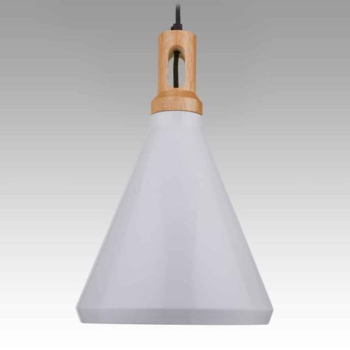 Wood Series Pendant - Large Tall (White)